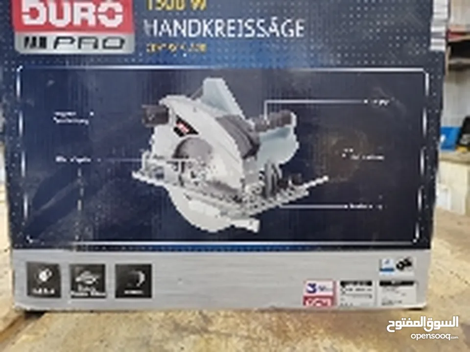 آلة النجارة DURO PRO منشار دائري يدوي 1500 واط دليل خط القطع بالليزر مواصفات ألمانية