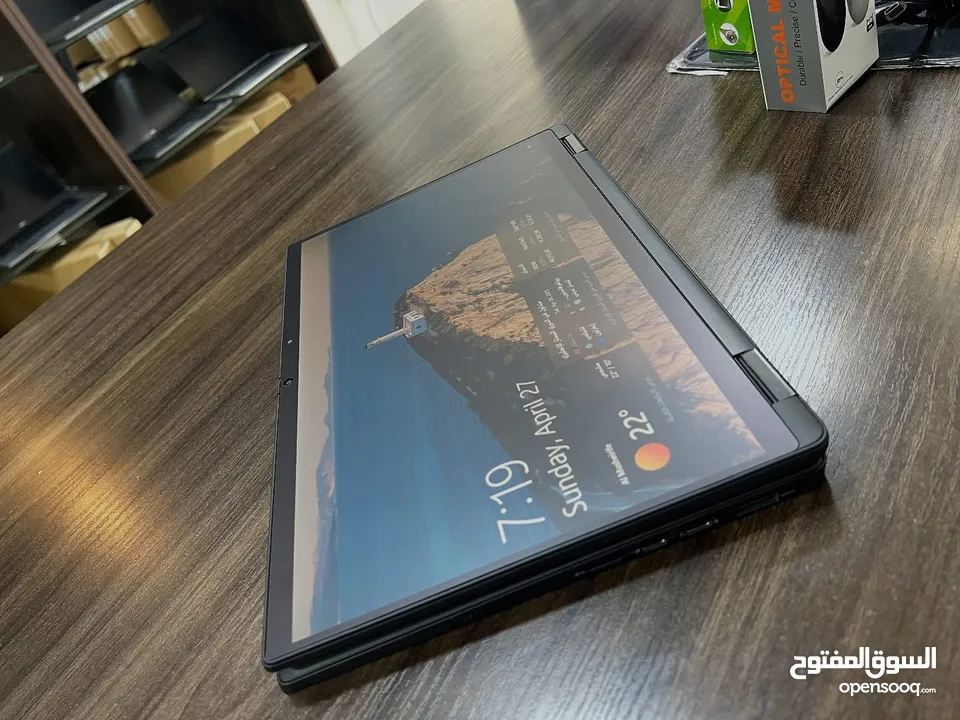 لابتوب 2in1 شاشة لمس ديل i7 جيل عاشر رام 16 تخزين ssd 512 يفتح 360 معدني مواصفات عالية انيق جدا