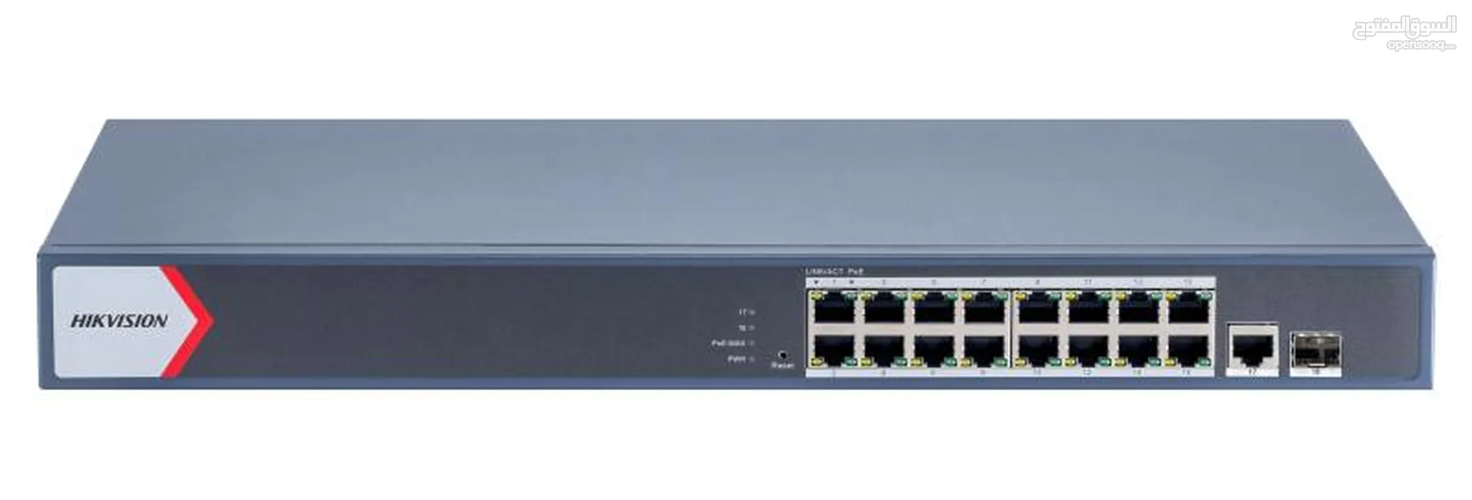 سويتشات جيجابت ذكية من Hikvision Switch Gigabit Poe-  أداء موثوق لشبكات المراقبة والأنظمة الأمنية
