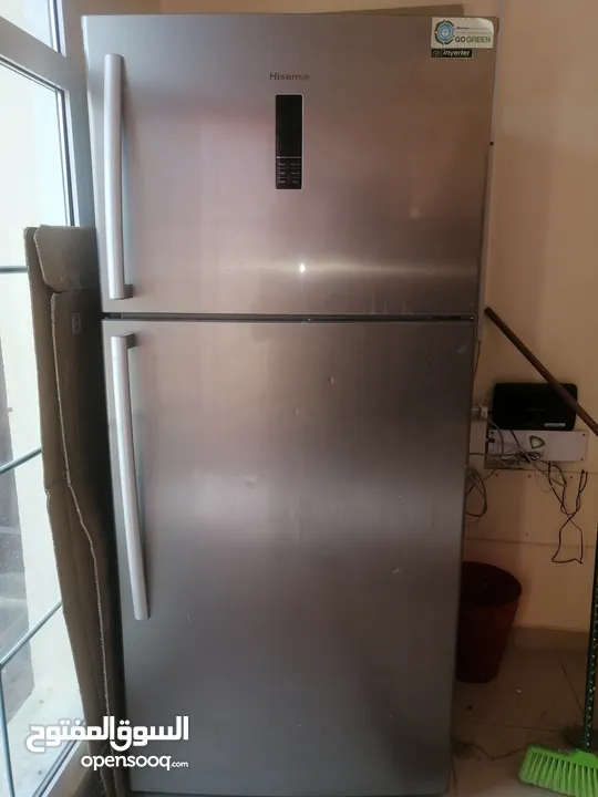 ثلاجه هايسنس أكبر مقاس بحاله ممتازه استعمال 6 شهور فقط. Biggest size hisense fridge in Excellent con