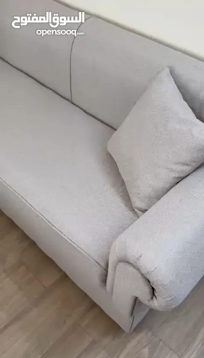كورنر بيج جديد مع كوشنز/ قابل للمعاينة ، تفصيل جديد/ خشب ثقيل/ قماش كواليتي عاليه/سعر قابل للمفاوضه