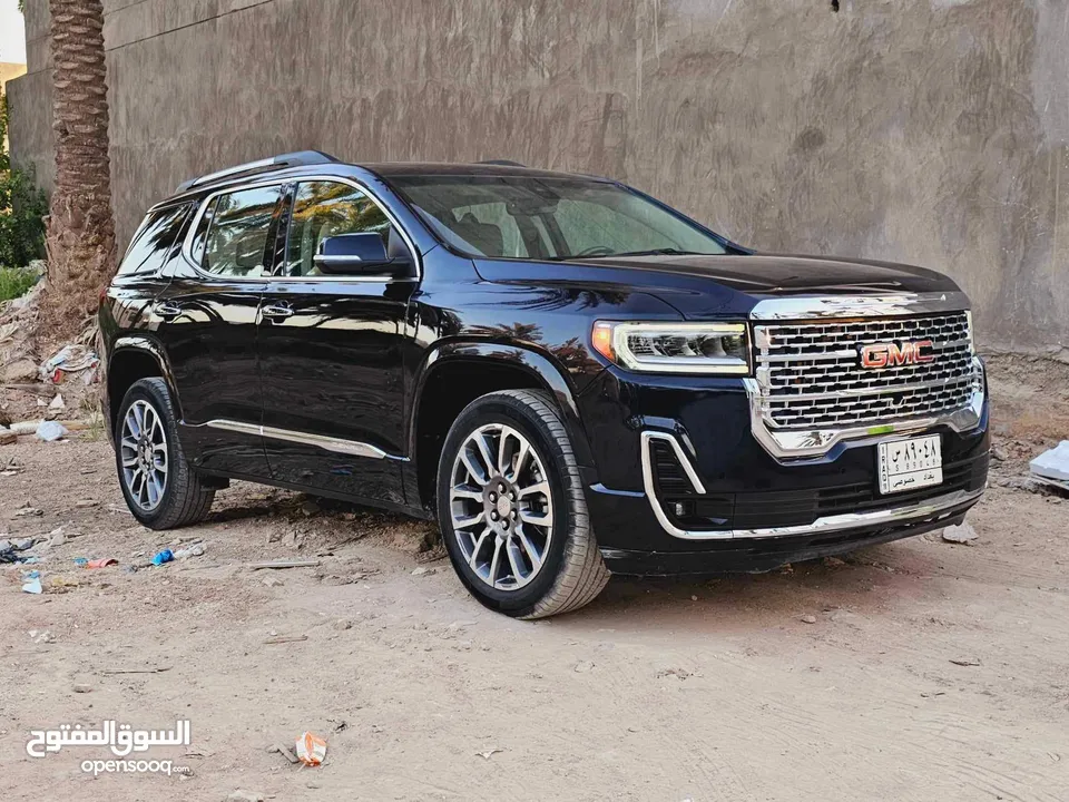 GMC Acadia Denali 2021 3.6 VVT 6             الاعلى فئة مرقمة بغداد وكاملة.    cylinder 9 Shift