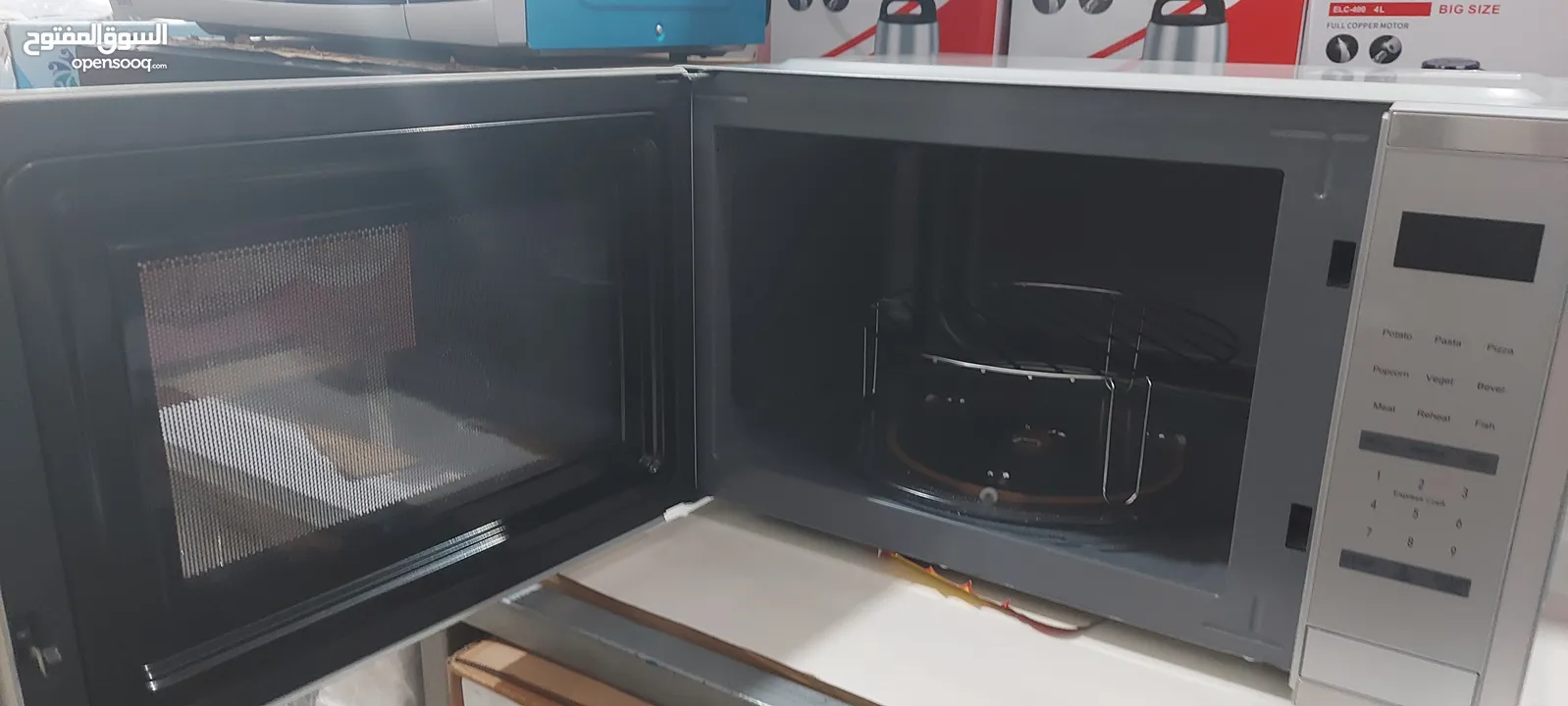 ميكرويف سعررررر حررررق كراون 45 لتر مع شواية لون سلفر شاشة ال اي دي 1000 watt