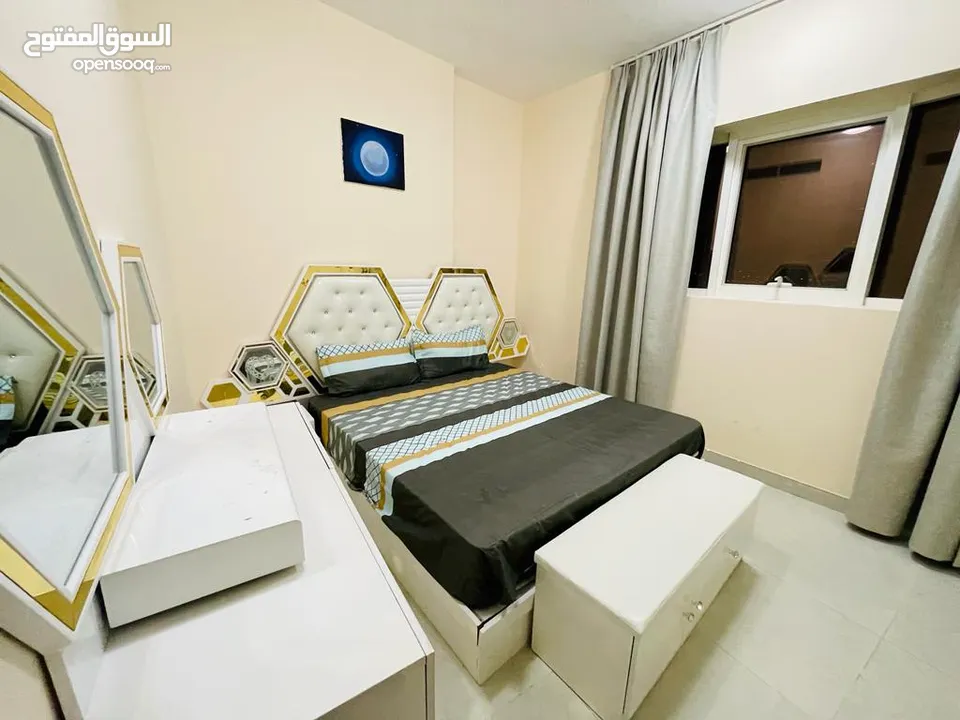 (محمد سعد) غرفتين وصاله مفروش اول ساكن فرش سوبر ديلوكس