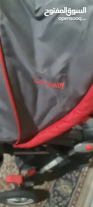 عرباية أطفال قوية ومتينة وشبه جديديدة استعمال قليل وماركة GOODbabY وبحالة ممتازة