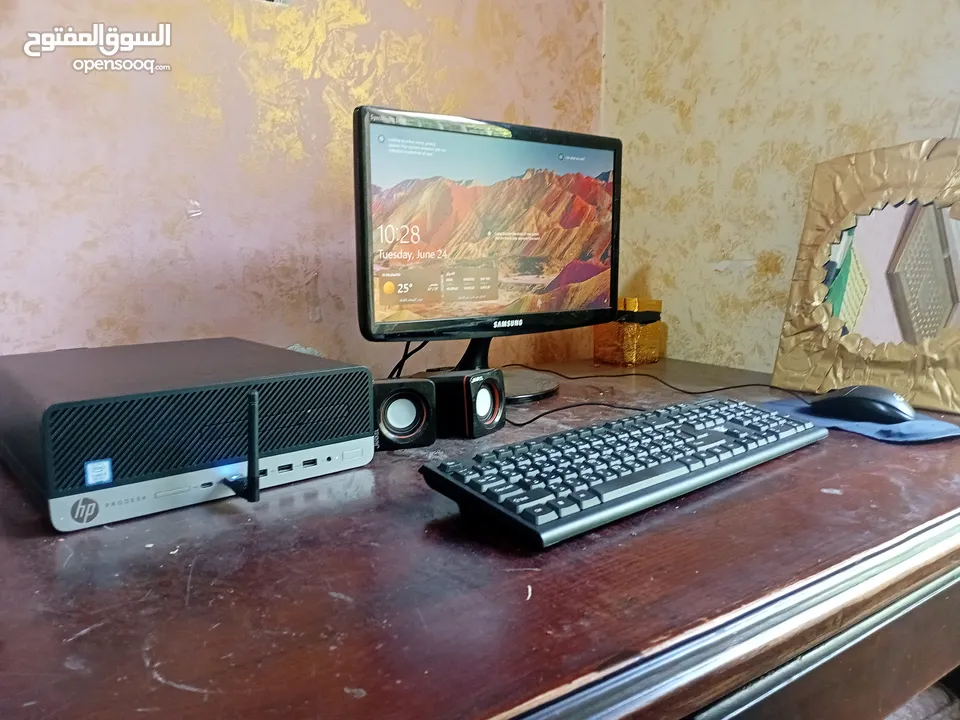 كمبيوتر hp جيل ثامن بحاله ممتازه سريع ومناسب للتوجيهي والجامعات