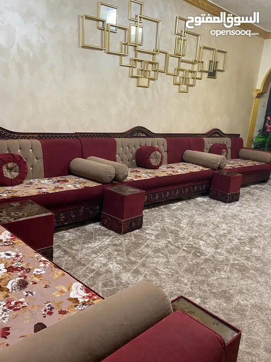 طقم جلوس .كنب .كورنر . جلسة خليجية تفصيل
