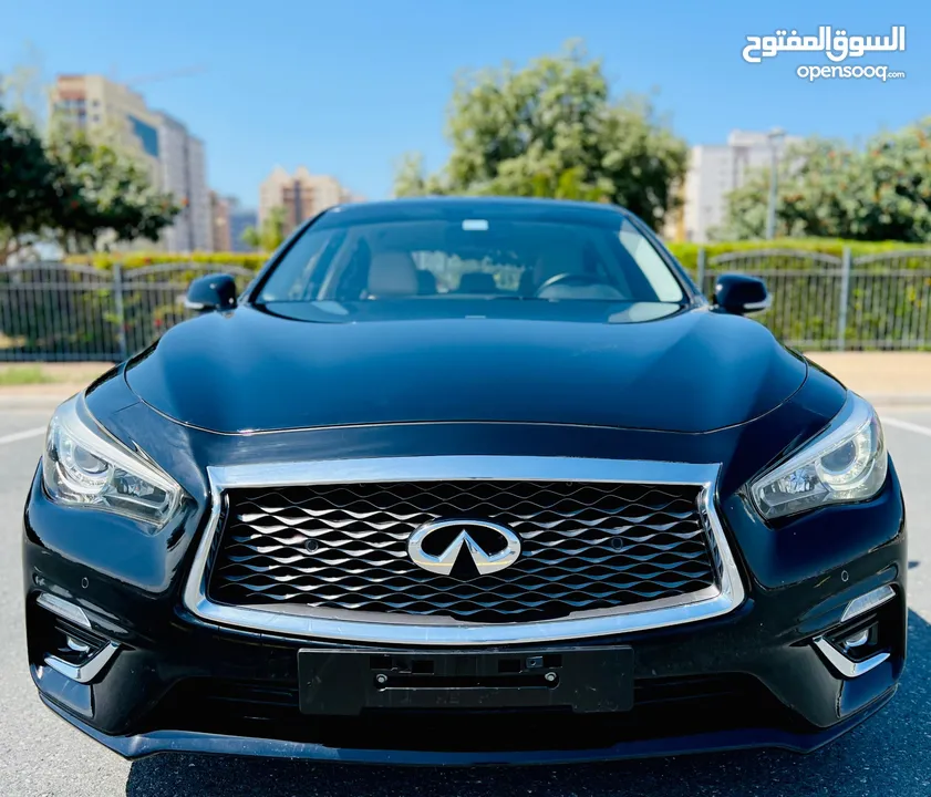 A Clean And Beautiful INFINITI Q50 2019 Black Gcc