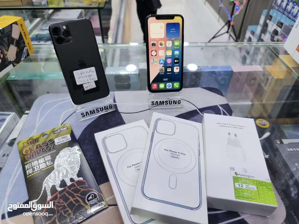 تفاح الاصلي عناا Iphone 11 pro جيجا 64 بطارية 72 مش مفتوح فحص الحبه معها بكج هدية متوفر توصيل