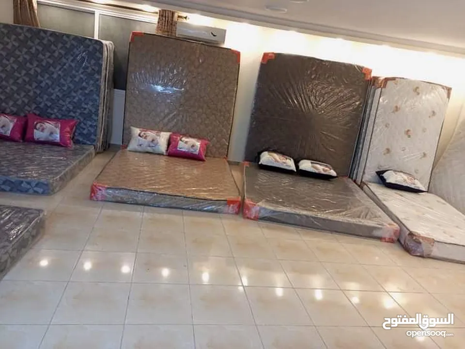 عروض نار على فرشات الزنبرك المجوز فقط 50دينار  170*190*25 200*180*25 قماش جاكار تركي مبطن