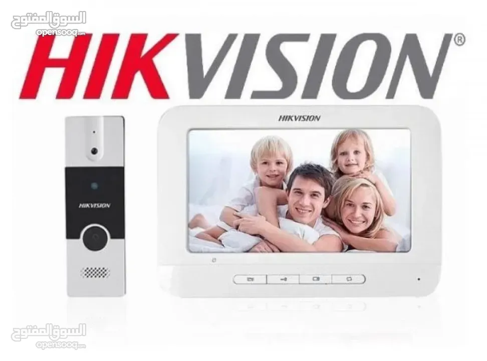 انتركم فيديو صوت وصورة hikvision شامل التركيب والتشغيل