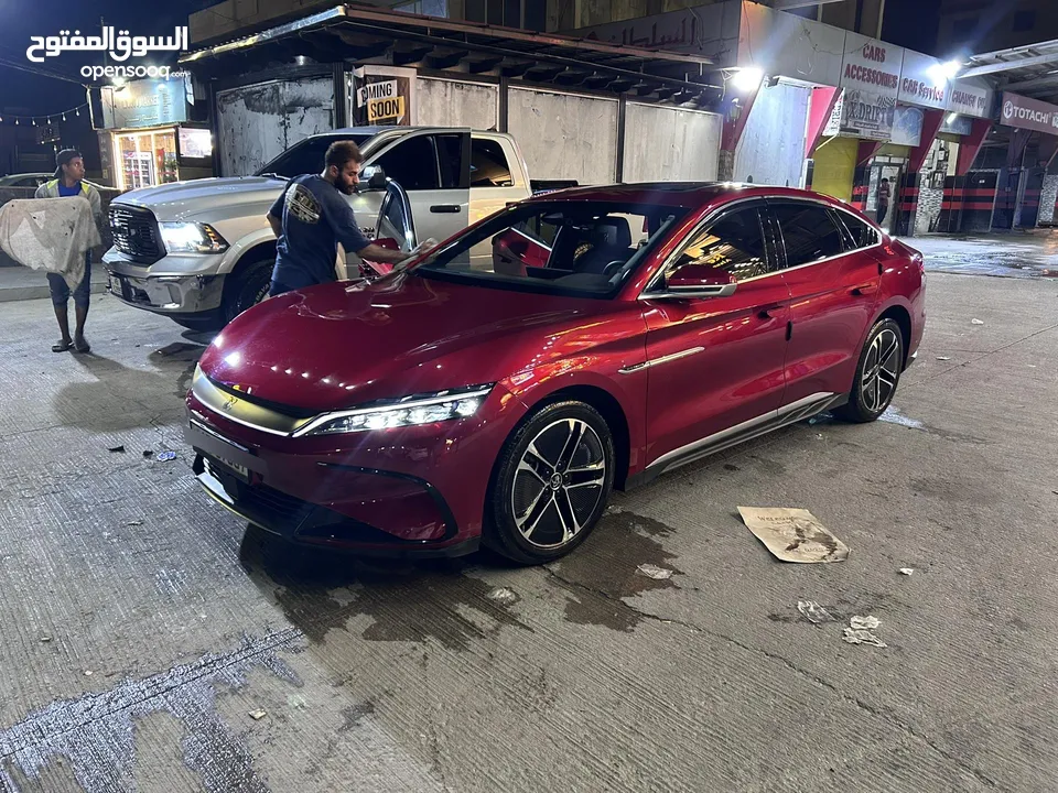 BYD Han 2023  بي واي دي هان بطاريه  72Kw تقطع ب الشحنه الواحده 605km