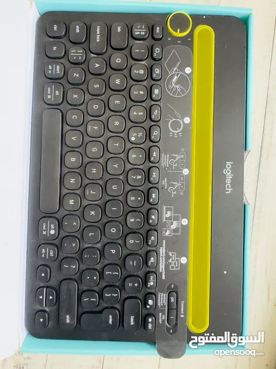 لوحة مفاتيح متعددة الأجهزة بتقنية البلوتوث من لوجيتك K480 – لون أسود (logitech keyboard k480)