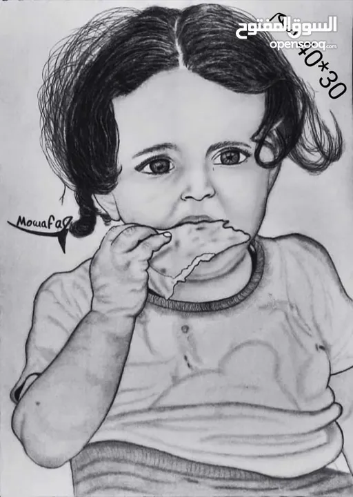 لوحات فنية رسم يدوي حسب الطلب