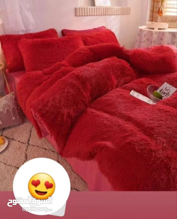 لحاف ريش النعام دبل فيس مجوز – 4 قطع