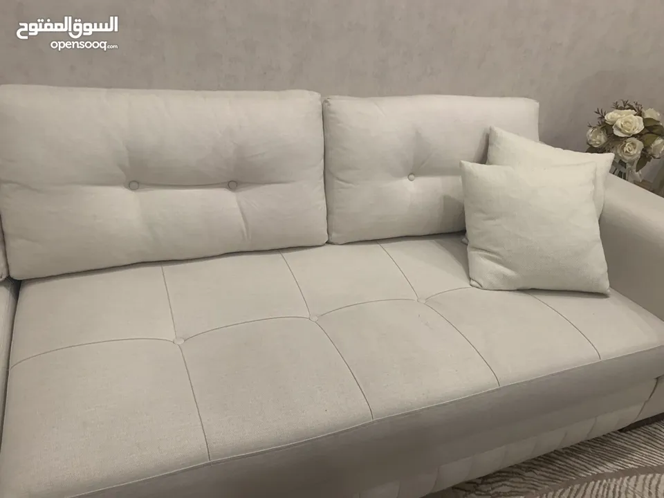 طقم كنب حرف L استعمال مناسبات فقط