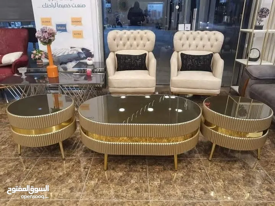 طقم طربيزات اجمل الموديلات الملوكية اقل الاسعار طاولة وسط طاولة شاشة اطقم طربيزات
