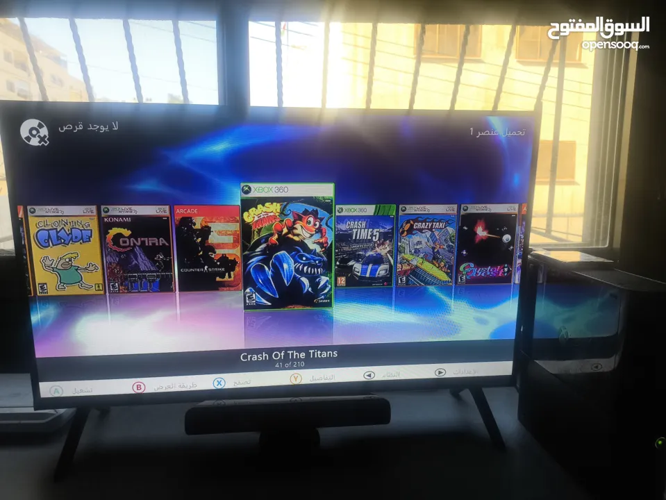 xbox360 مجدد مهكر مع ايد و250 لعبة من افضل الالعاب وكونيكت السعر 550 شيكل غير قابل للتنزيل