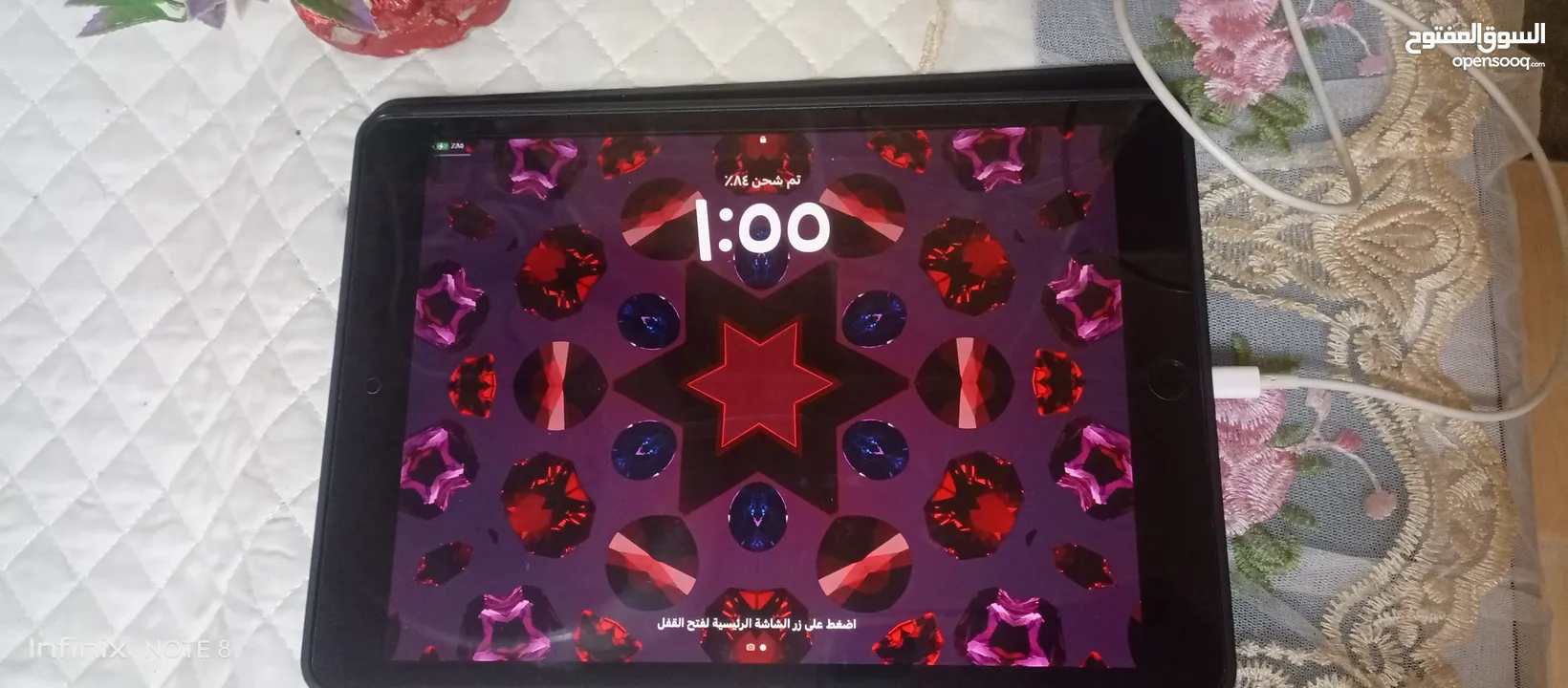ايباد ابل 9 كامل اغراضو يوجد باك والزقه