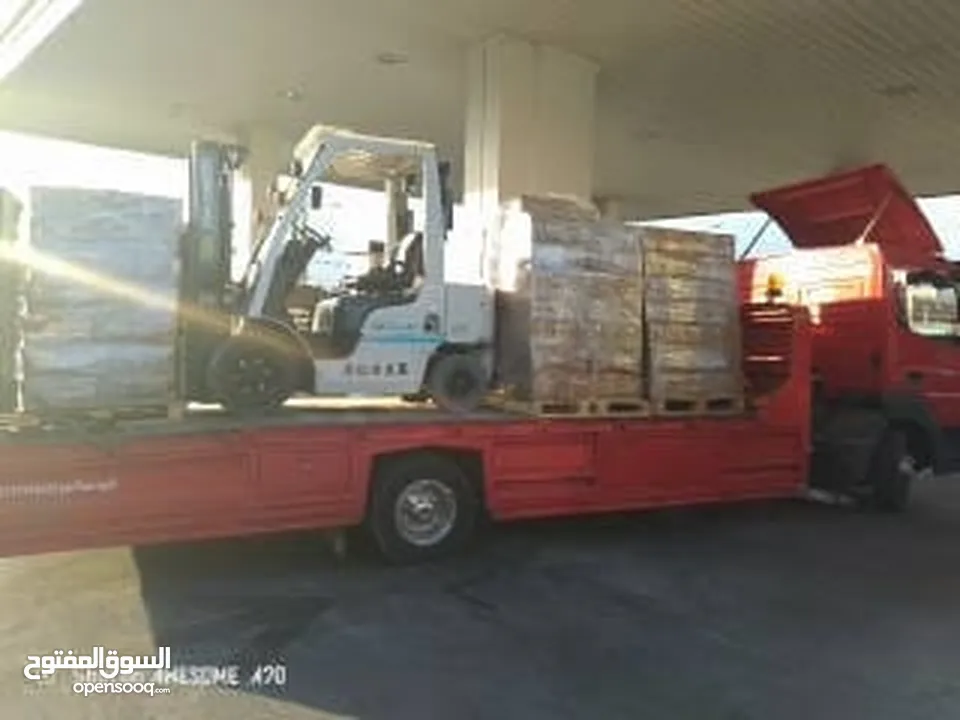 تاجير الرافعات الشوكيه وتنزيل جميع انواع البضائع وتأجير يومي وشهري
