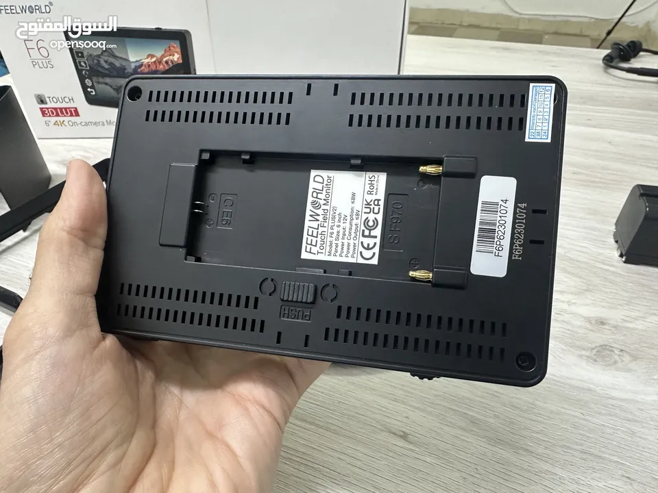 مع تخفيض السعر ( شاشة Feelworld F6 Plus 5.5 بوصة تعمل باللمس بدقة 4K HDMI )