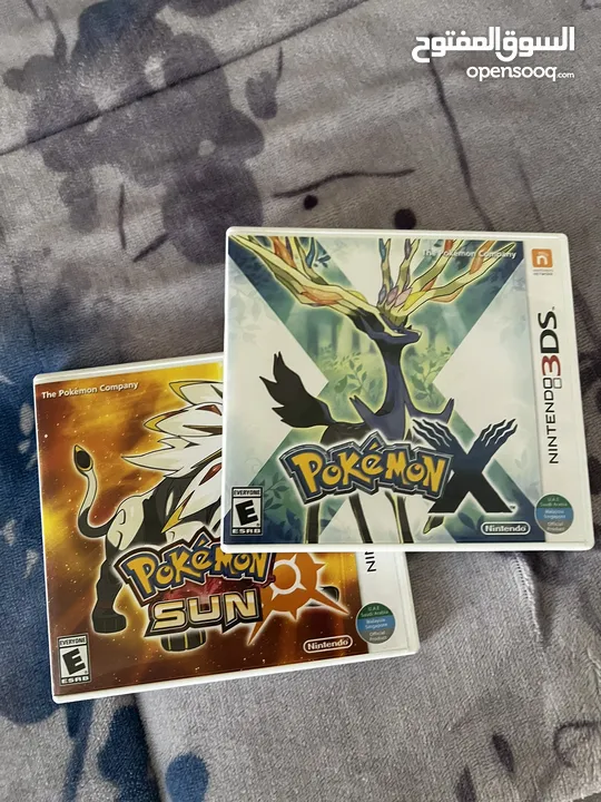 Pokemon Sun and Pokemon X 3DS American two both for 16 kd