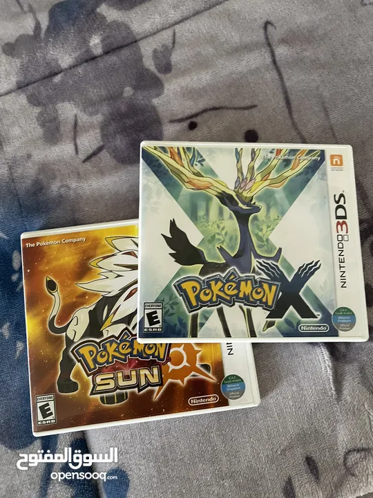 Pokemon Sun and Pokemon X 3DS American two both for 16 kd
