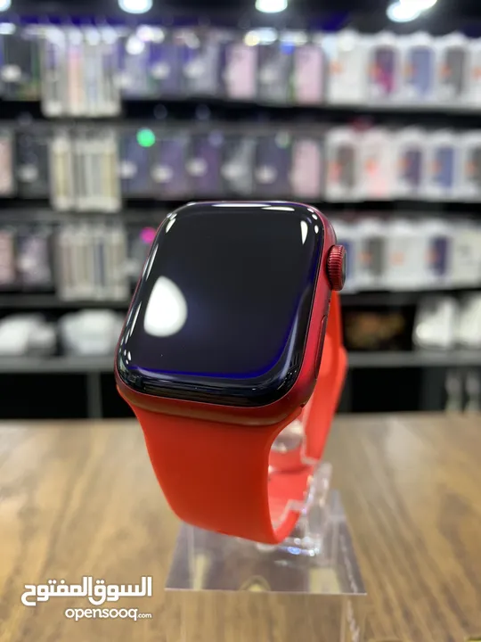 Used Apple watch series 7  ‎الساعة استخدام بسيط بطارية اصالي بنسبة 100% Blue