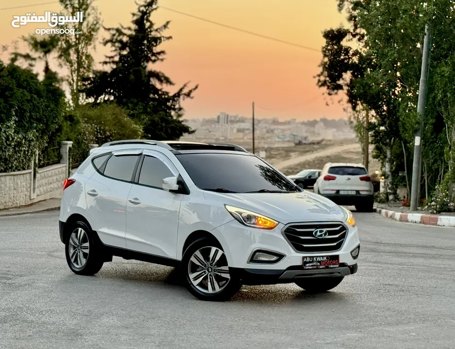 ‏ Hyundai TUSCAN 2014 • Limited Edition فل الفل مع بانورما ، عداد 88 الف اصلي فحص نخب طلاء الشركة