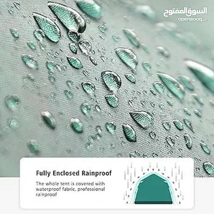 خيمة متنقلة اوتوماتيك لون ابيض: