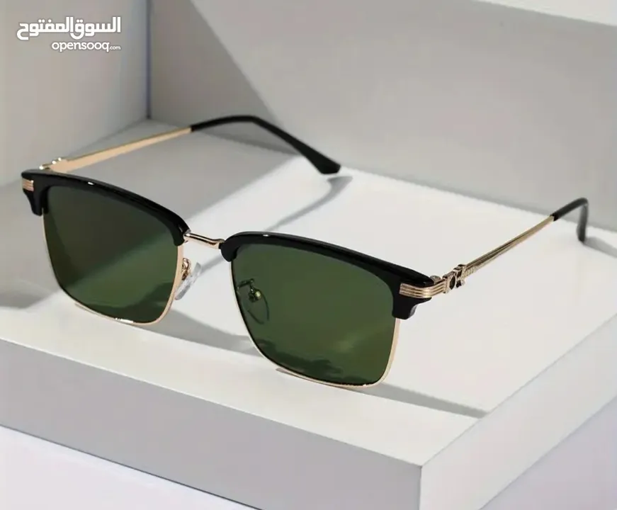 زوج من نظارات المعدن الرجالية ذات الأسلوب البانك، نظارات عصرية للرجال.