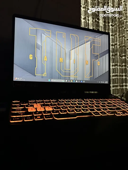 Asus Tuf f15 Rtx 3060 gaming laptop بسعر مغري ، الجيل الحادي عشر بحال الوكالة تماماً