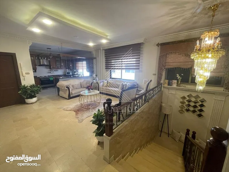 شقة مميزة للبيع في تلاع العلي - طابق دوبلكس شبه أرضي
