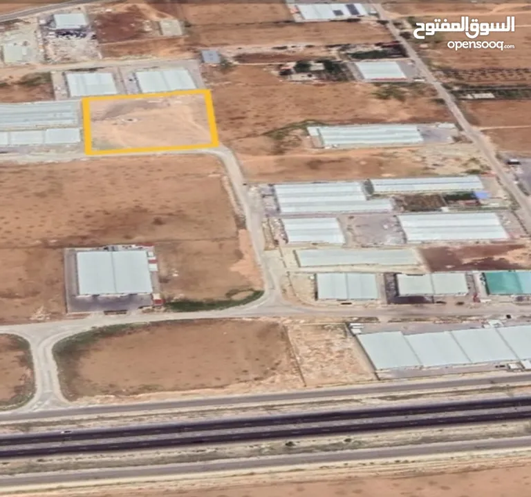 أرض صناعية للبيع بالعاصمة عمان 10 دونم قريبة من شارع عمان التنموي والمدينة الصناعية