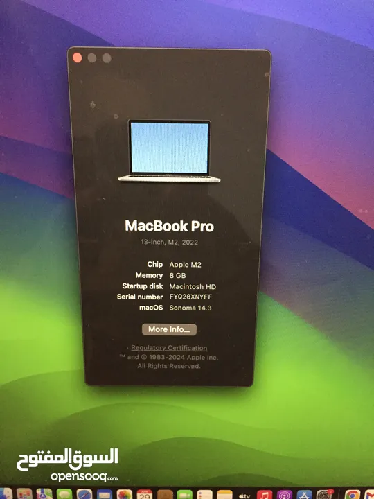 macbook pro M2 (2022)