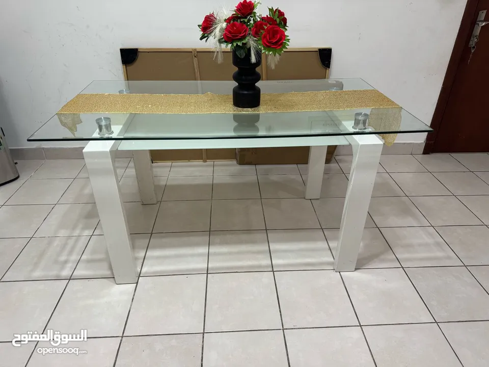 Sofa set and dining table