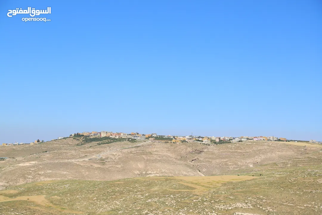 ارض للبيع مادبا ماعين قطع اراضي زراعية مميزة مطلة على البحر الميت والضفة الغربية لعمل مزرعة او شاليه