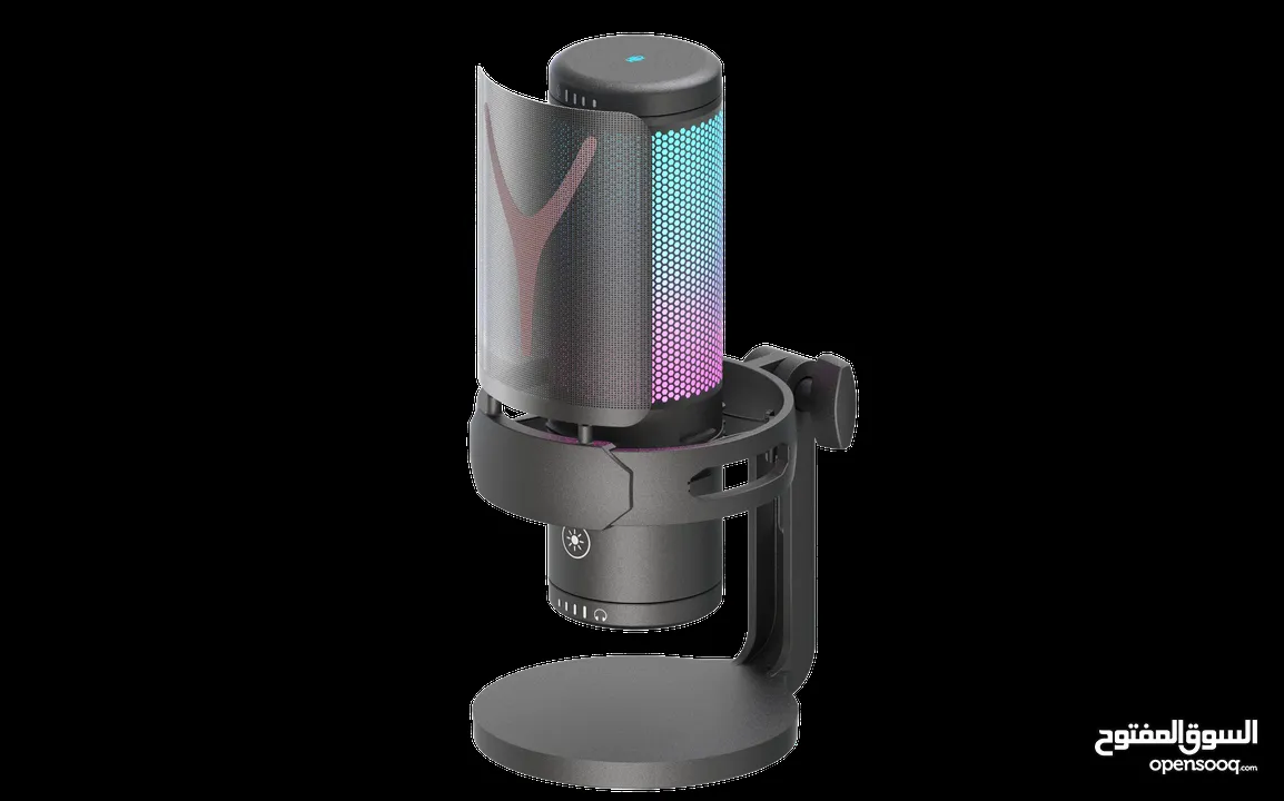 Redragon fenris GM301 Streaming Microphone مايكروفون ريدراجون احترافي مع اضاءة RGB
