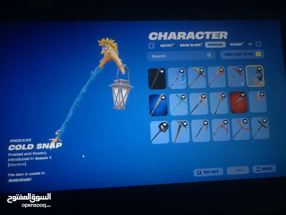حساب ايبك قيمز وحساب فورت نايت سيزون ثالث وطور الزومبي  للبيع بسعر مرتب