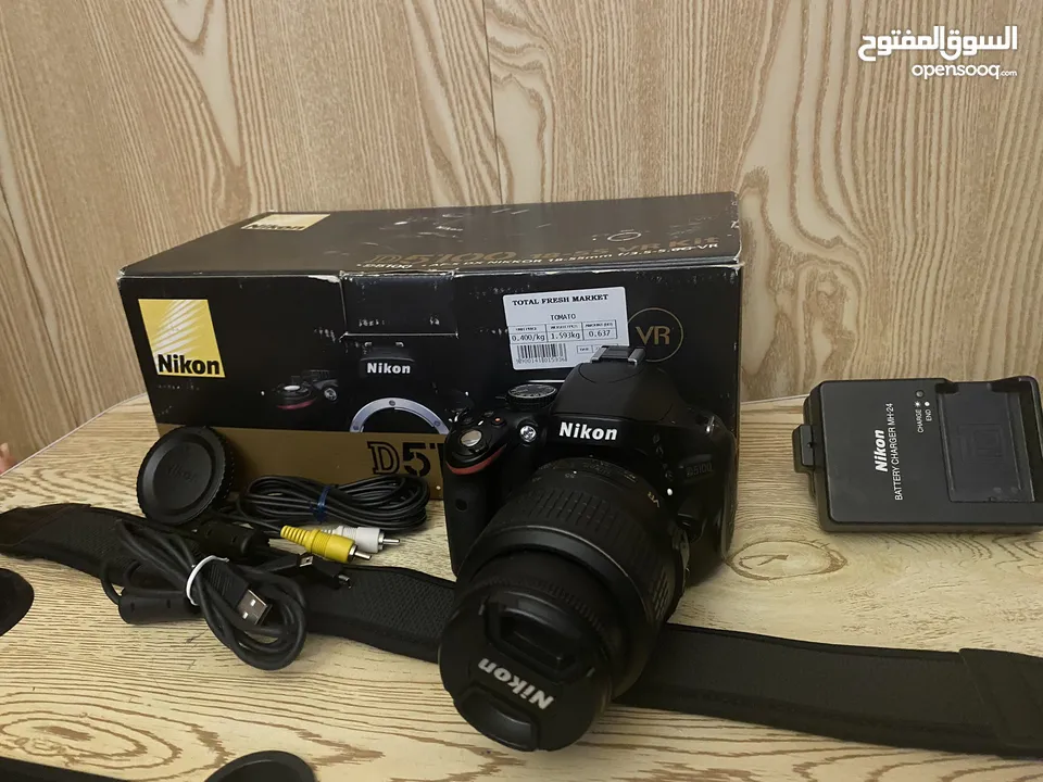 كاميرا NikonD5100 شبه جديدة بدون أي خدوش  بيعة سريعة