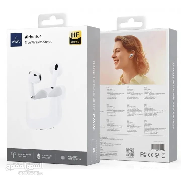 WIWU airbuds 4 true wireless stereo HF SOUND -NEW -MEAGByte