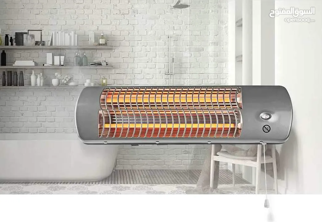 صوبة_حمام لا تستهلك الكهرباء ضد الماء و تدفئة سريعة قابلة للتعليق 3 شعلات