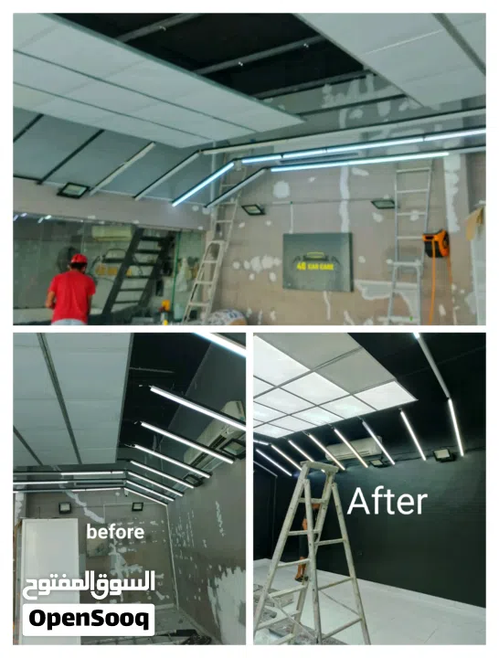 inside and outside paint & Gypsum and maintenance services in All Bahrain