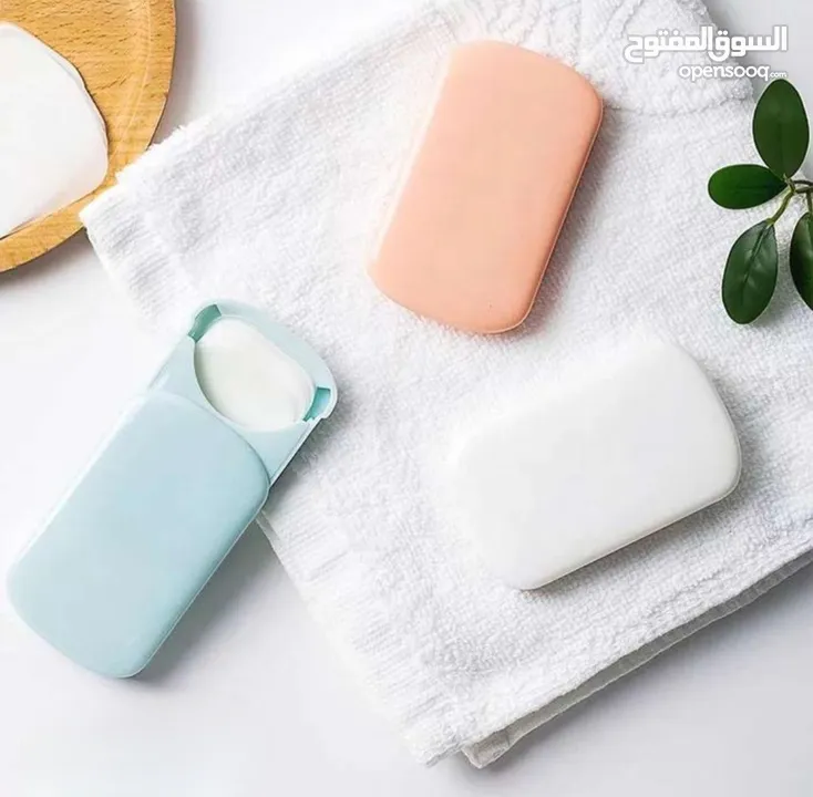 ورق صابون محمول بعلب 3  3 pcs portable soap paper