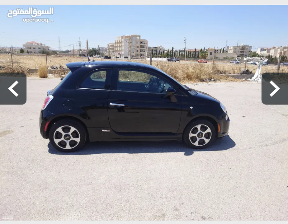 فيات 500e موديل 2017 لون اسود