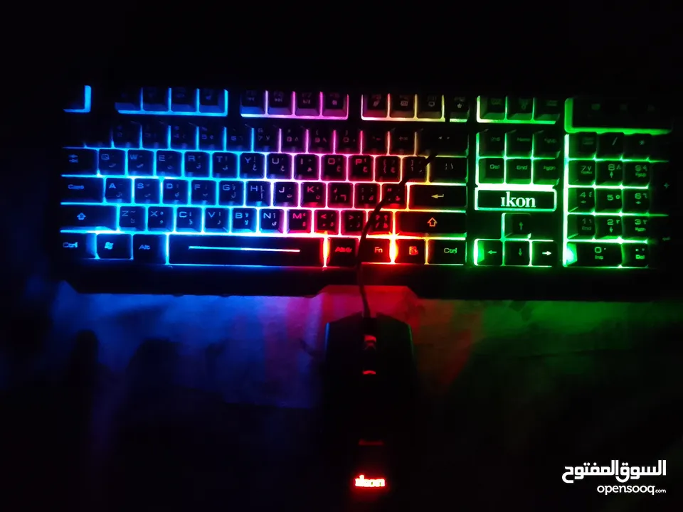 NEW Gaming LED Keyboard And Mouse/جديد كيبورد وماوس جيمينج