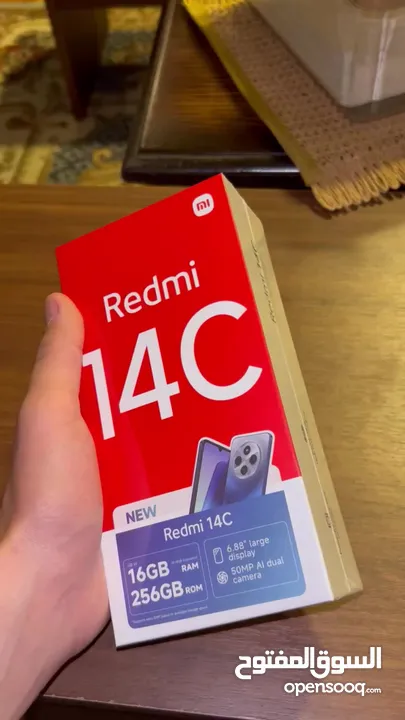 هاتف Redmi 14c جديد بكرتونتو ليس مستعمل بالمره