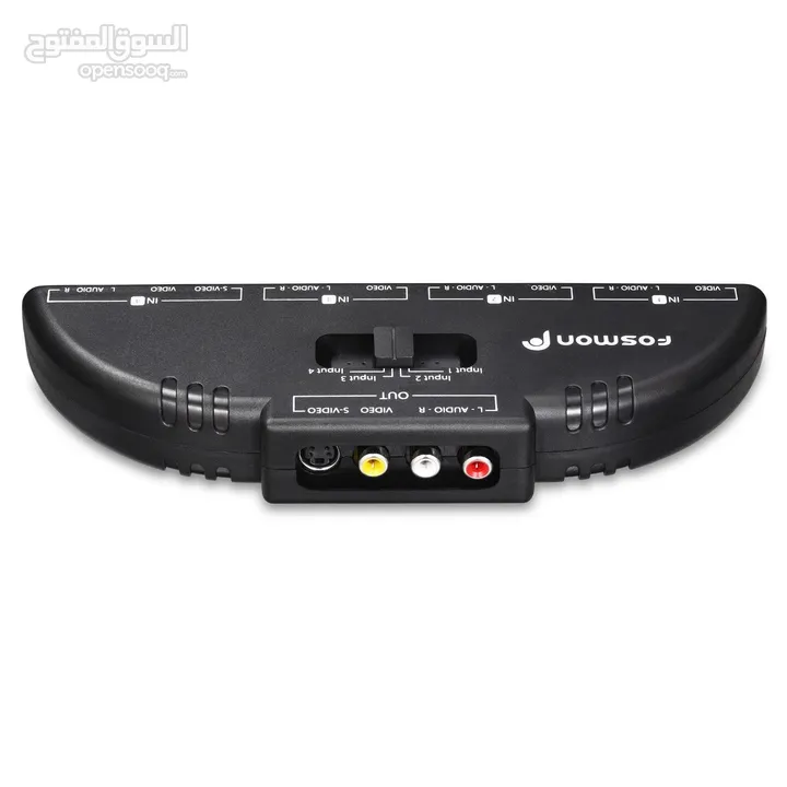 Fosmon 4-Way Audio Video AV RCA Composite Switch Selector