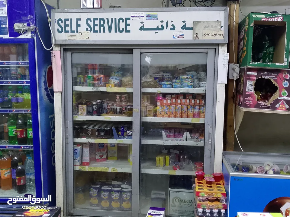 ثلاجة خدمة ذاتية مستعمل للبيع