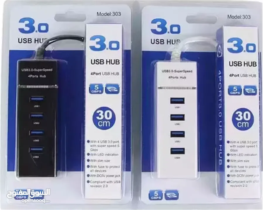 USB HUB 3.0 MODEL303 وصلة يو أس بي هب 4 مداخل 